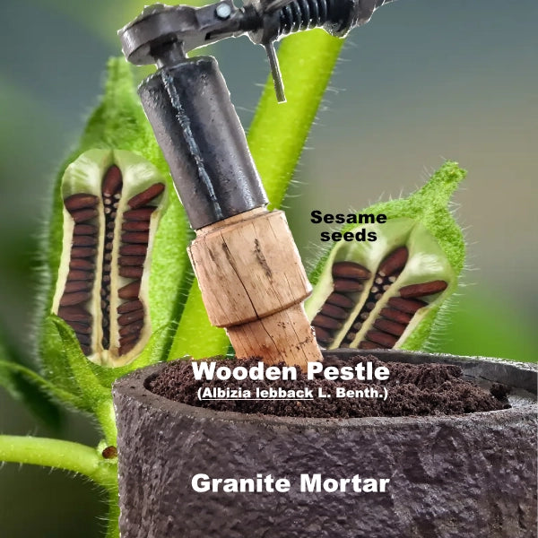 GRANITE-MORTAR-WOODEN-PESTLE