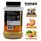Container of trenpa grain series with branding and product features on a white background