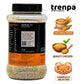 Jar of quinoa grains with Trenpa branding and product information on a white background